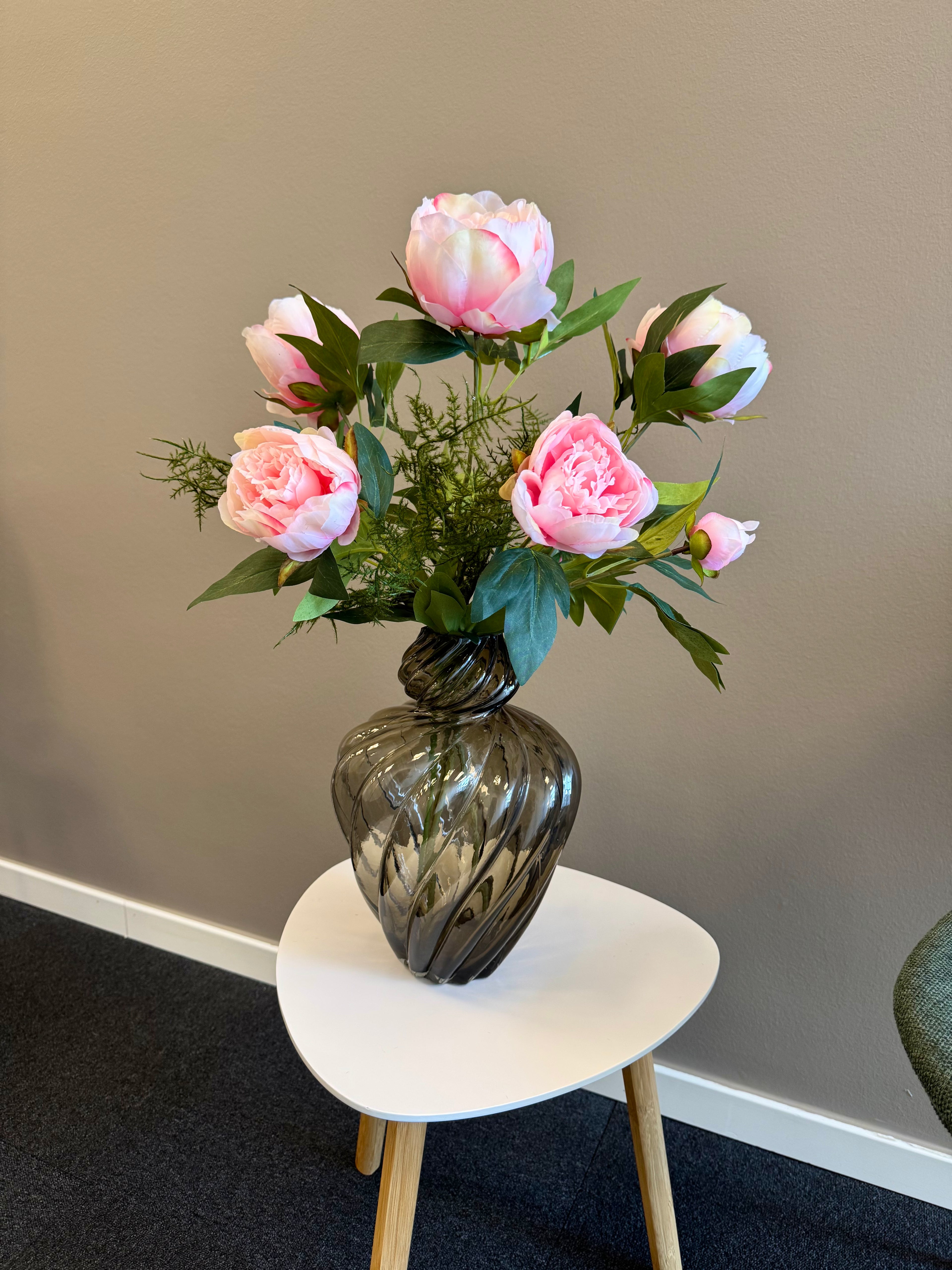 Pæon buket lyserød