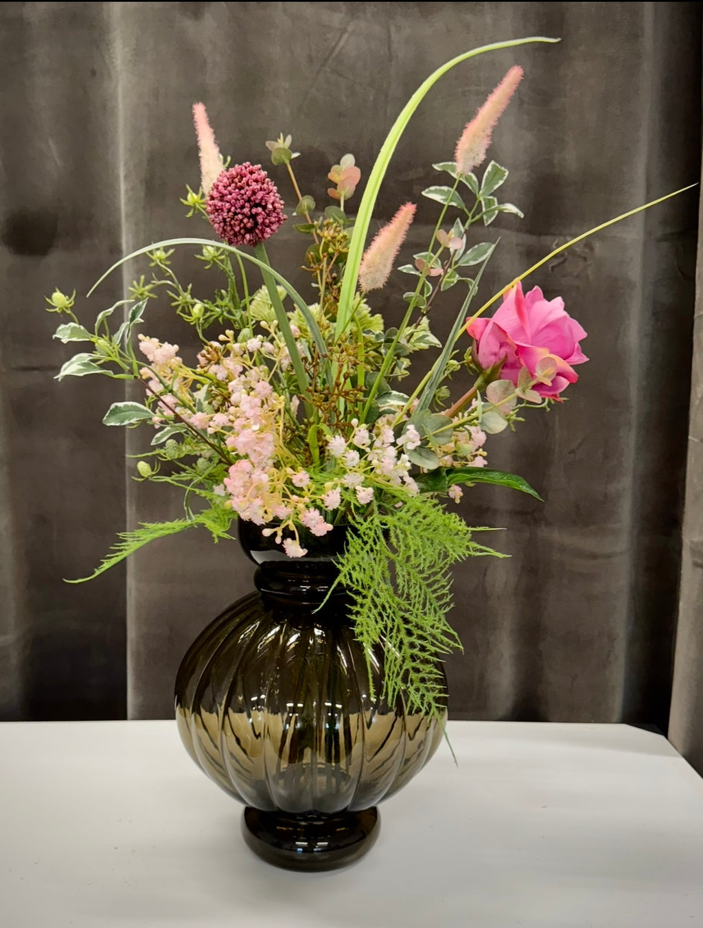 Unika pink rose buket