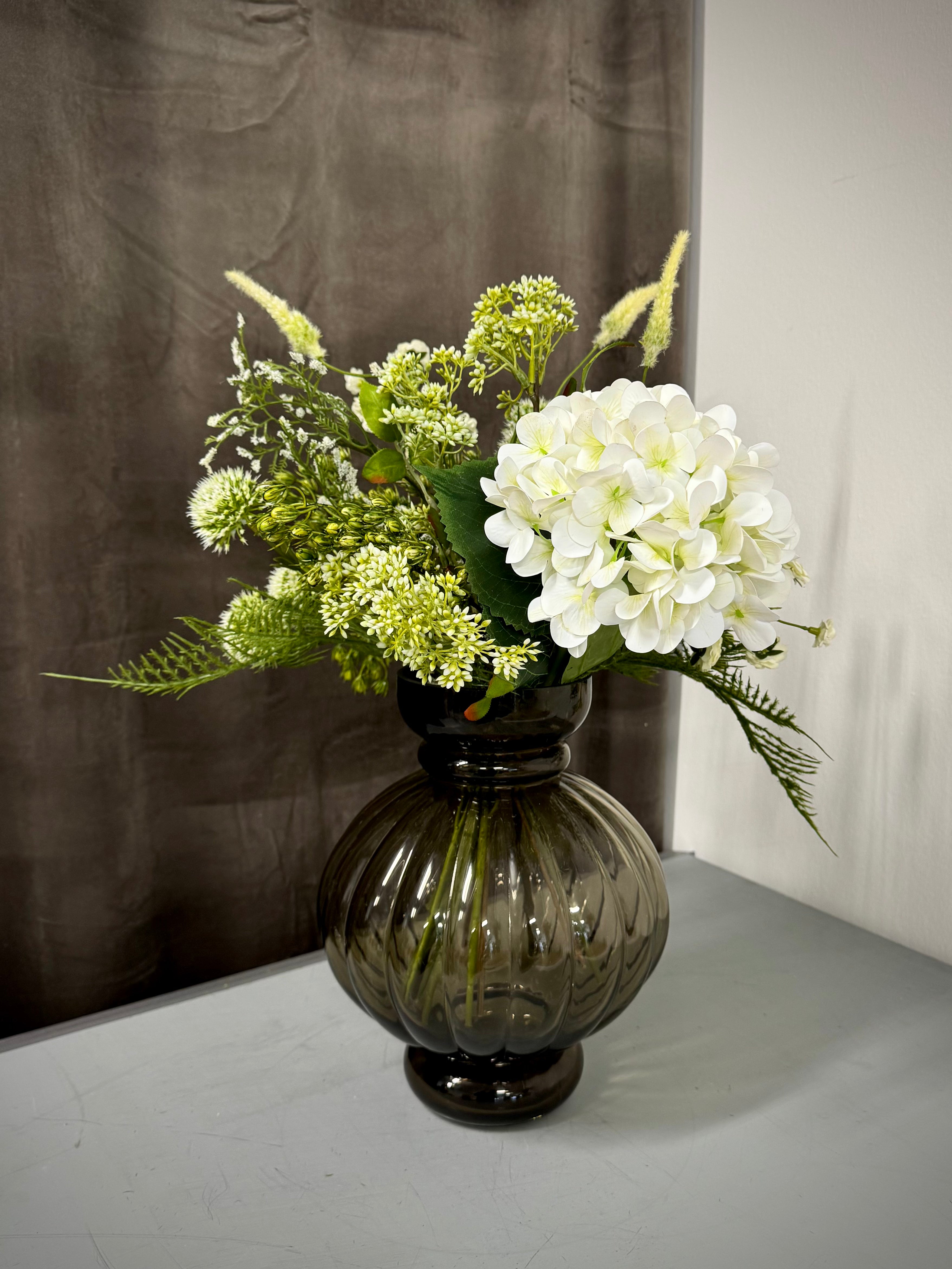 Hvid Hortensia buket