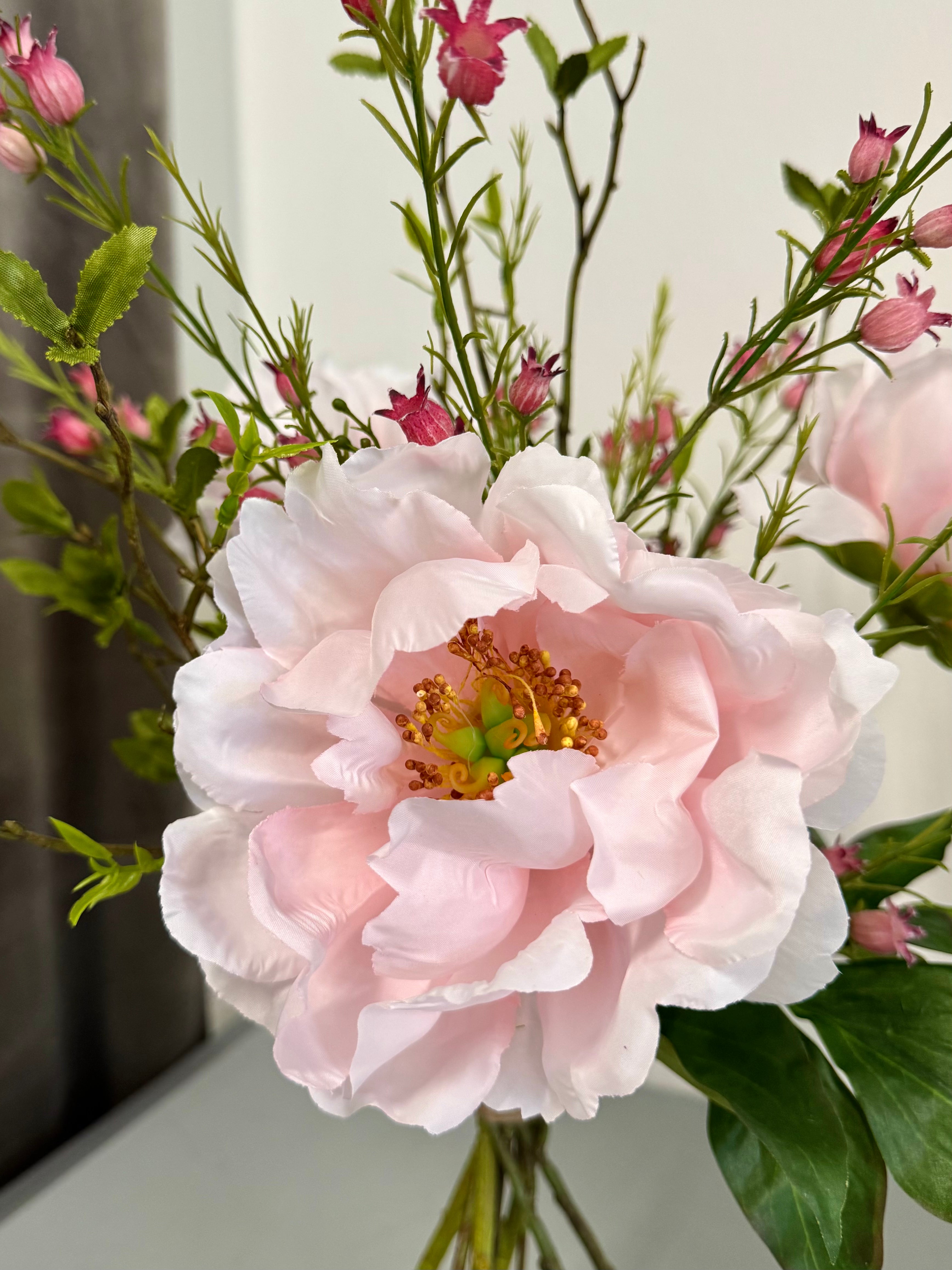 Lyserød pæon buket (mor’s dag)