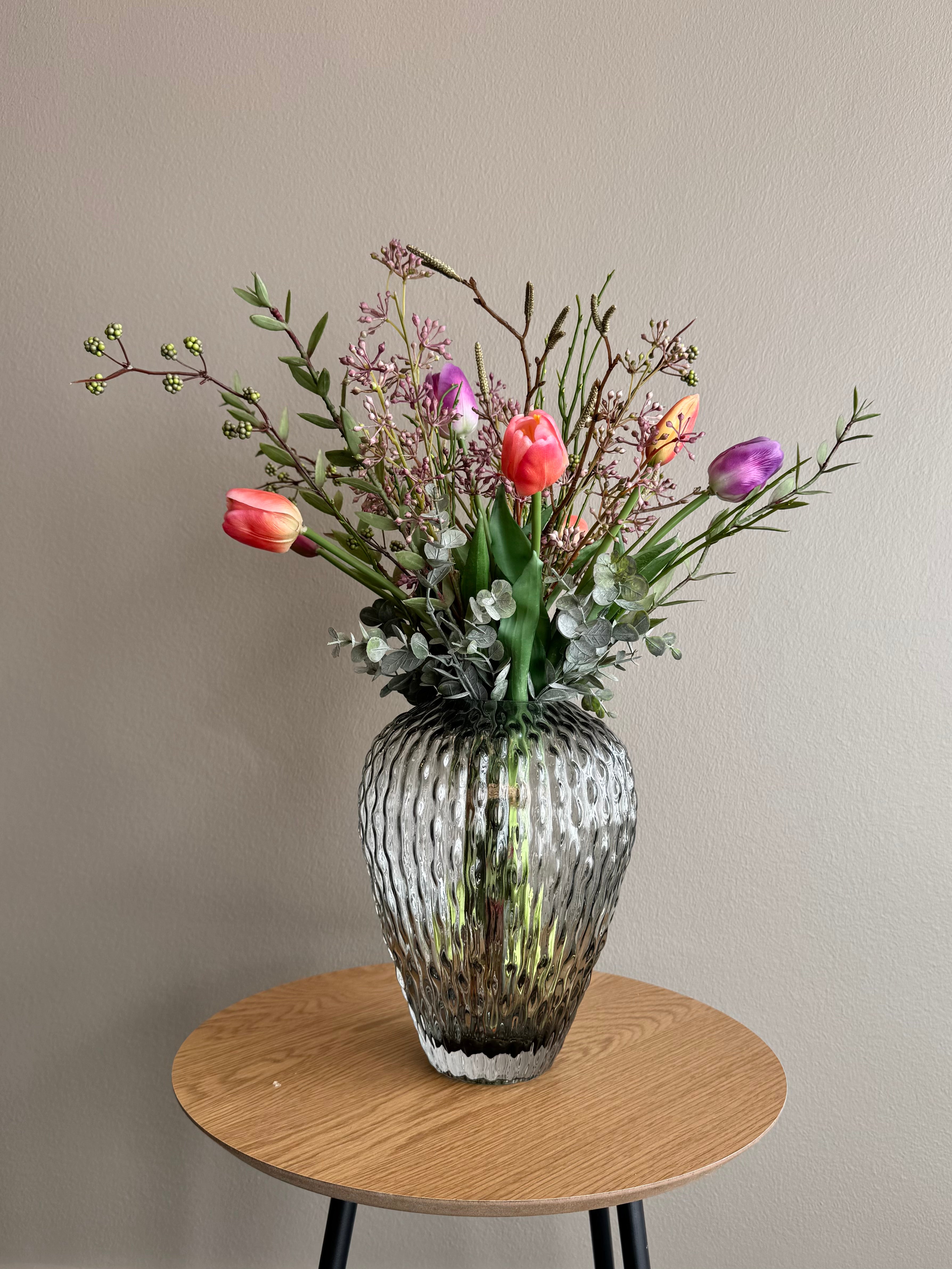 Tulipan buket lilla/orange