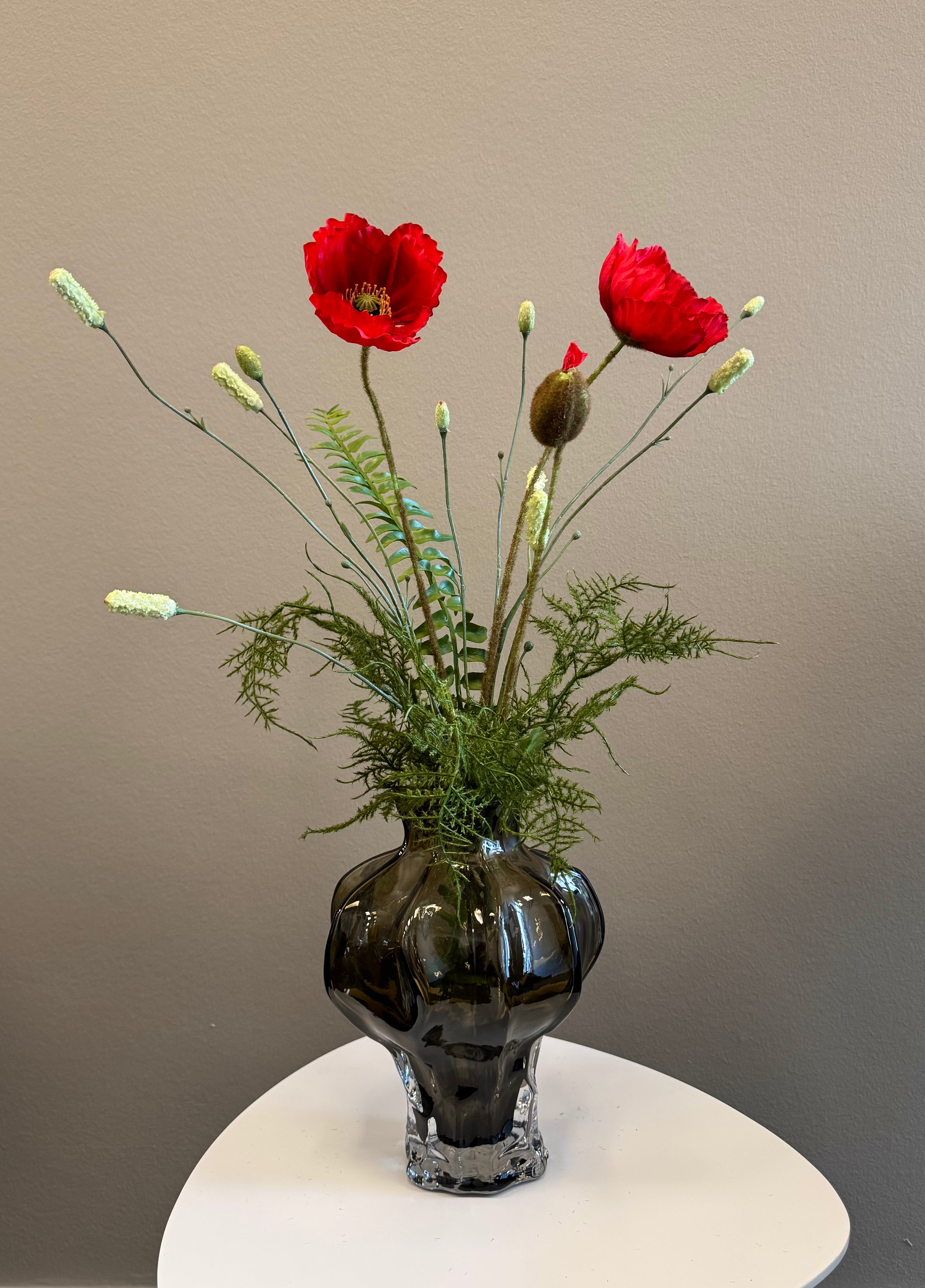 Rød valmue buket pimpenell