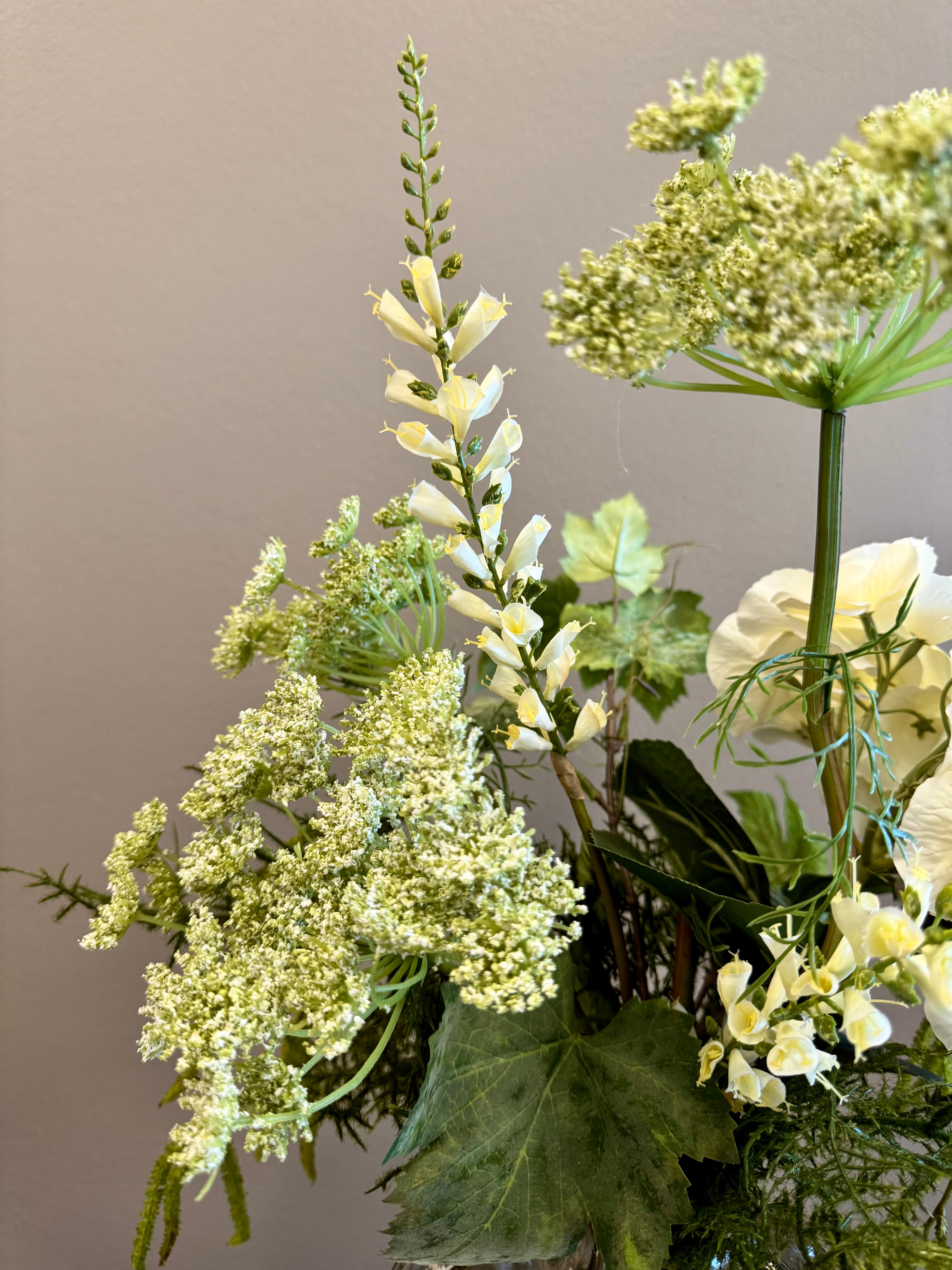 Hortensia creme buket