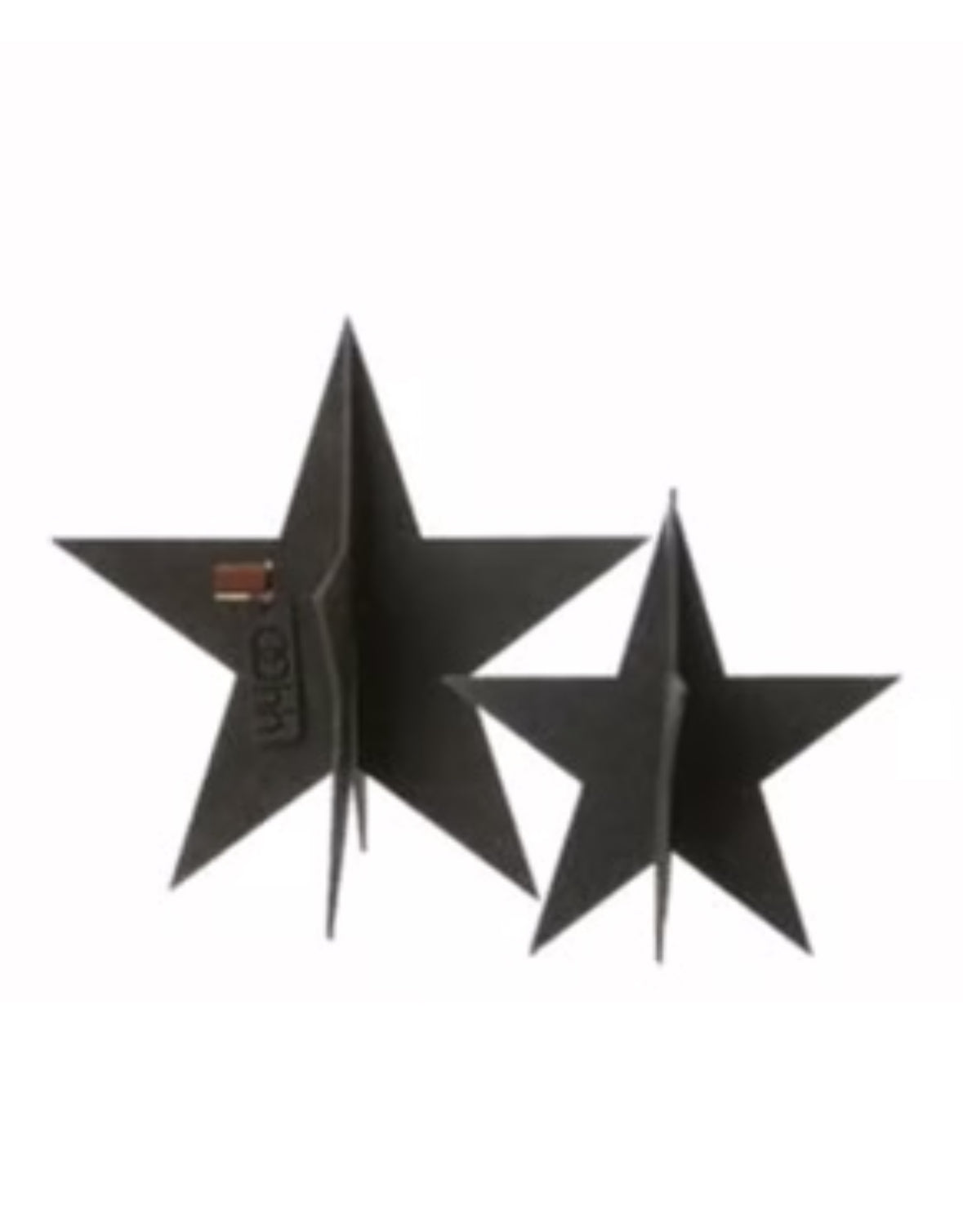 Stjerner sort 2 stk