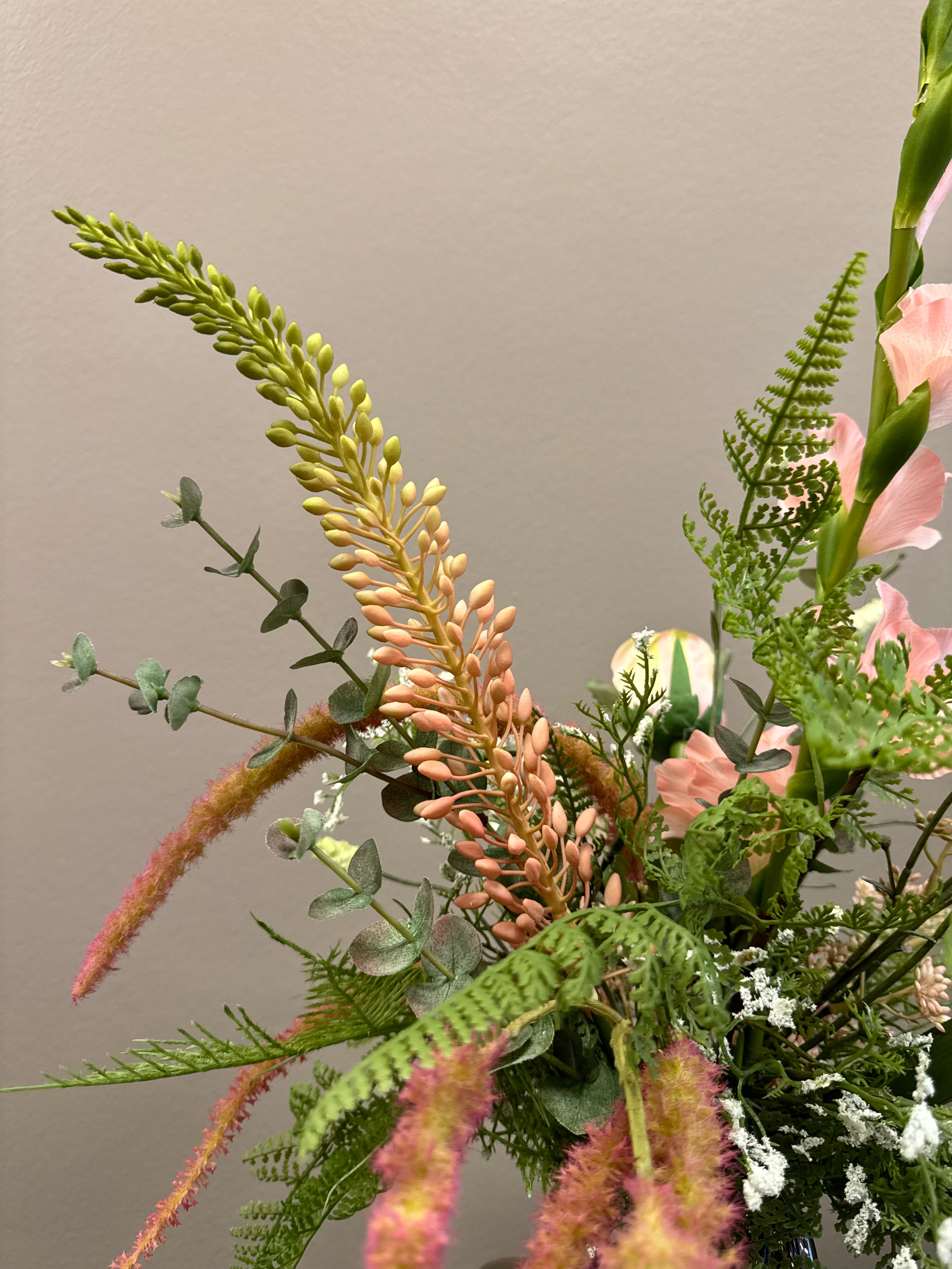 Deluxe gladiolus buket lyserød UNIKA