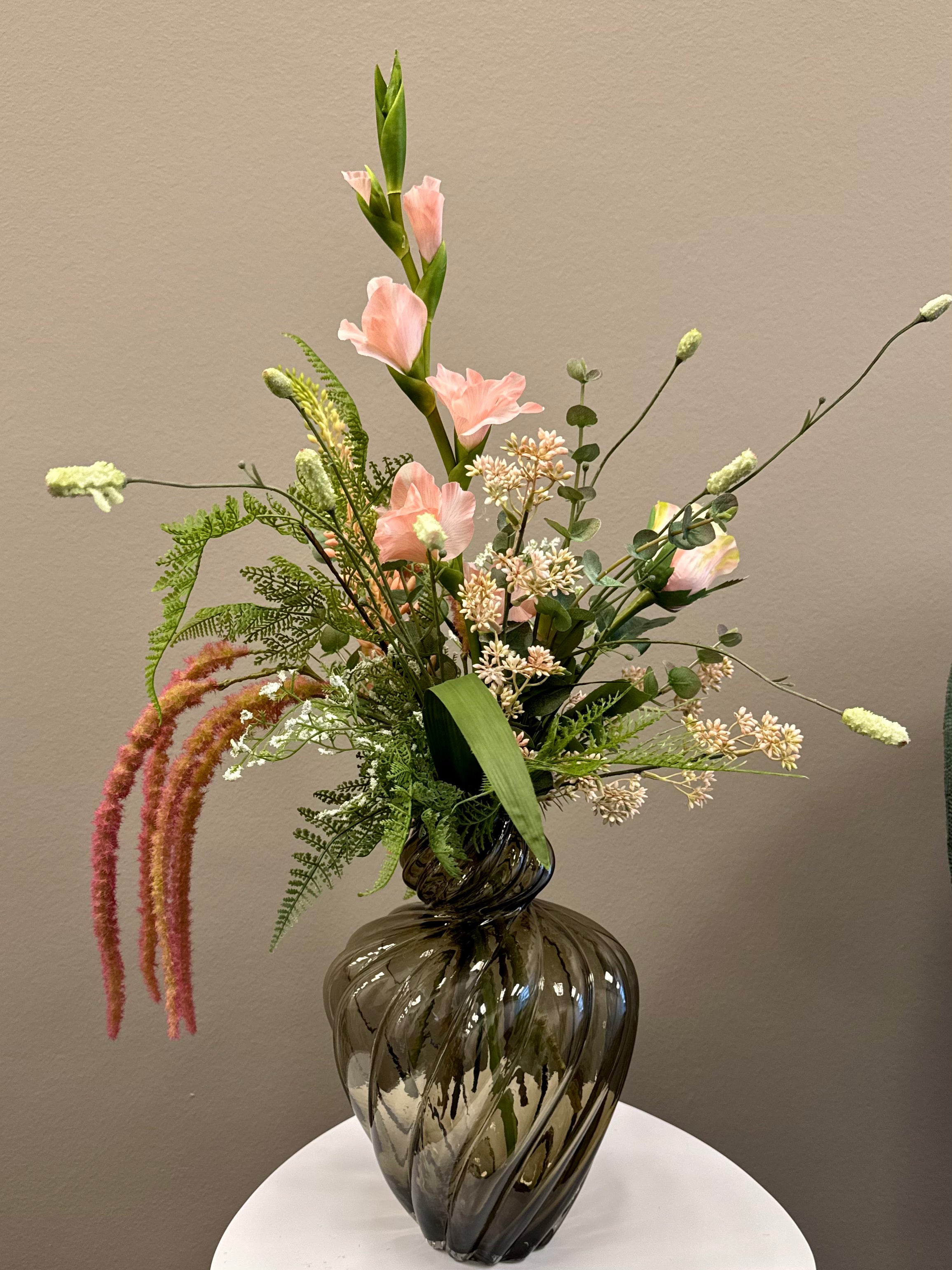 Deluxe gladiolus buket lyserød UNIKA