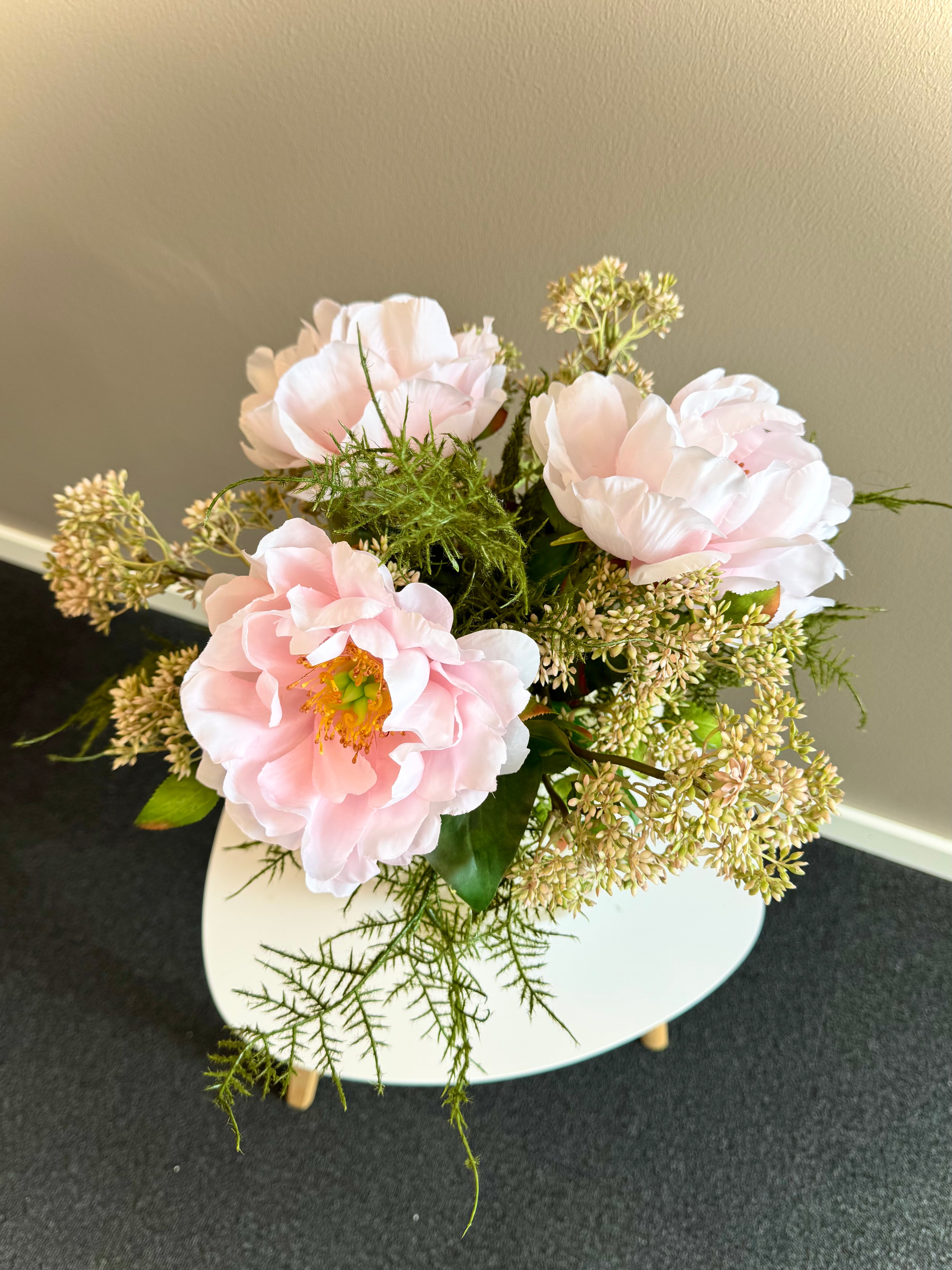 Pæon buket lyserød 10