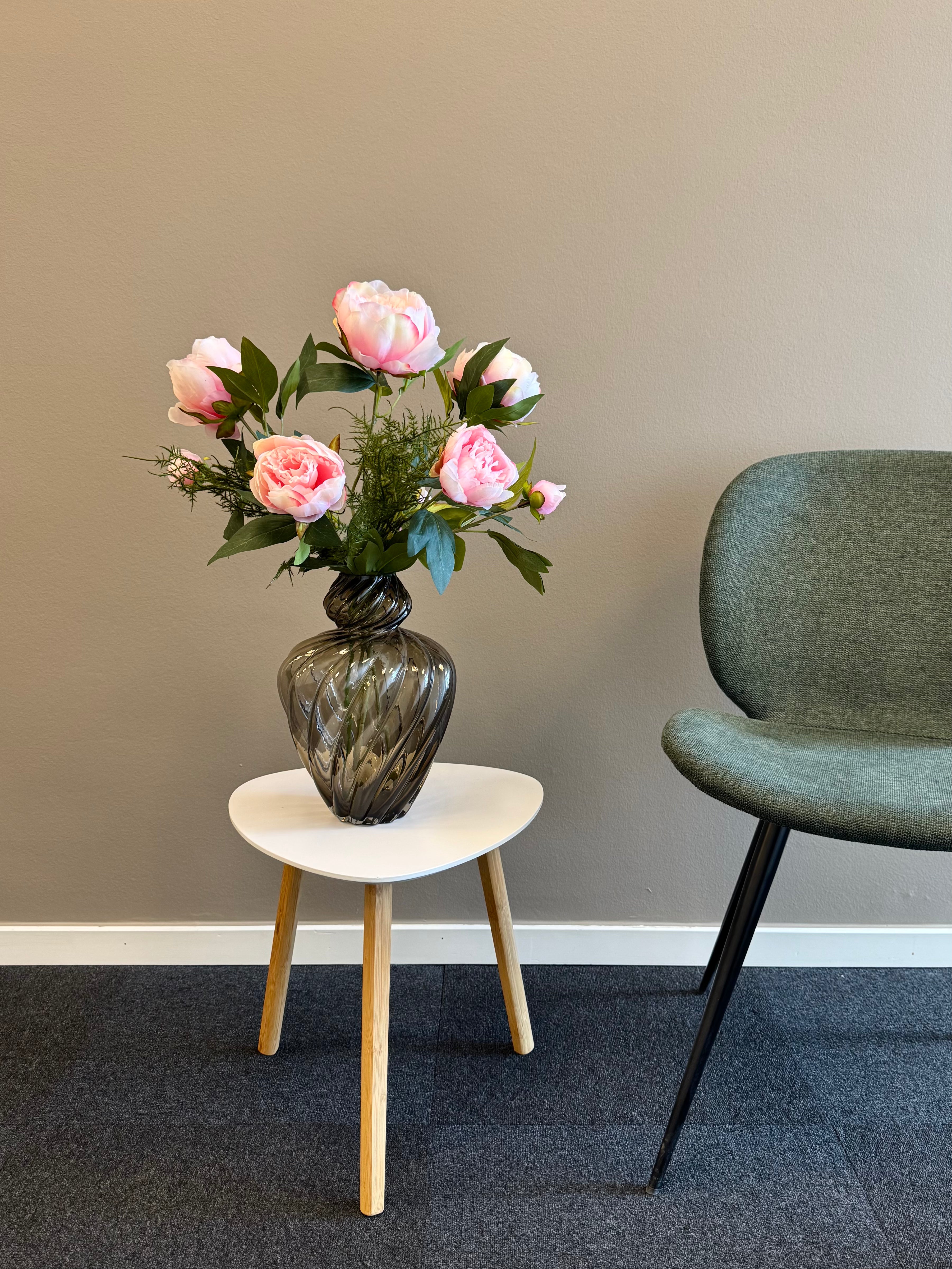 Pæon buket lyserød