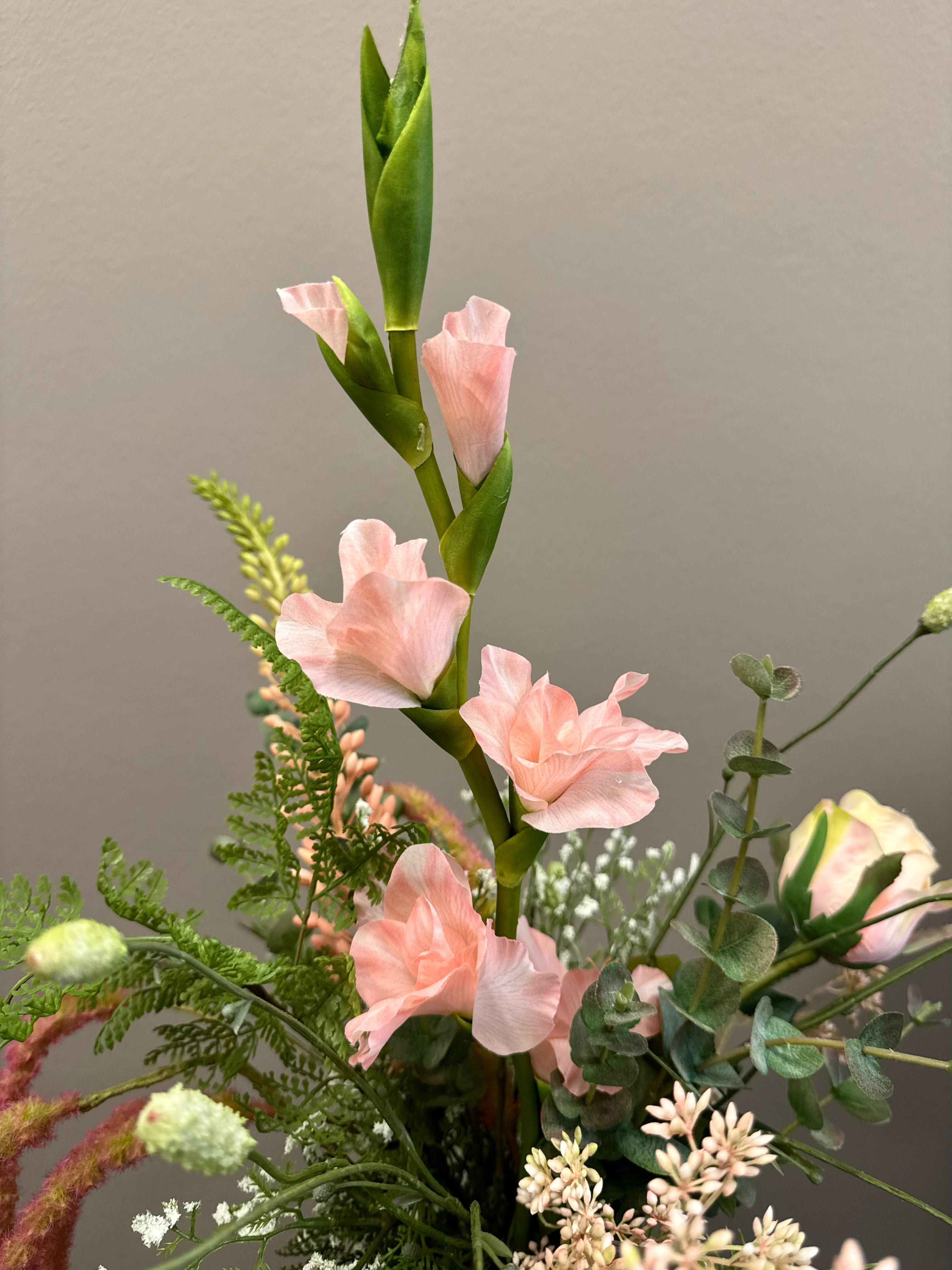 Deluxe gladiolus buket lyserød UNIKA