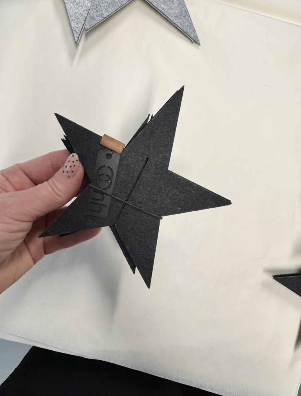 Stjerner sort 3 stk.