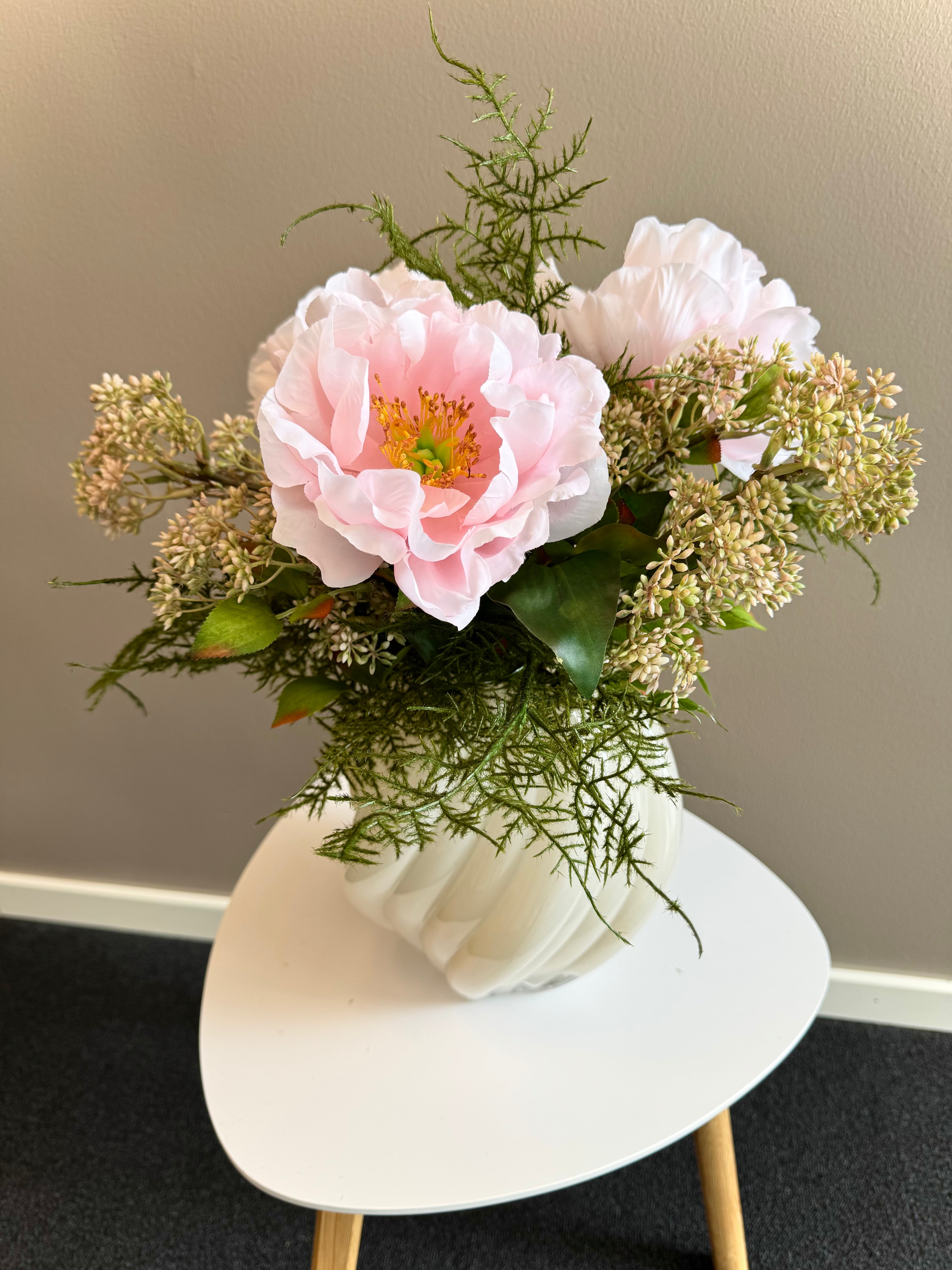 Pæon buket lyserød 10