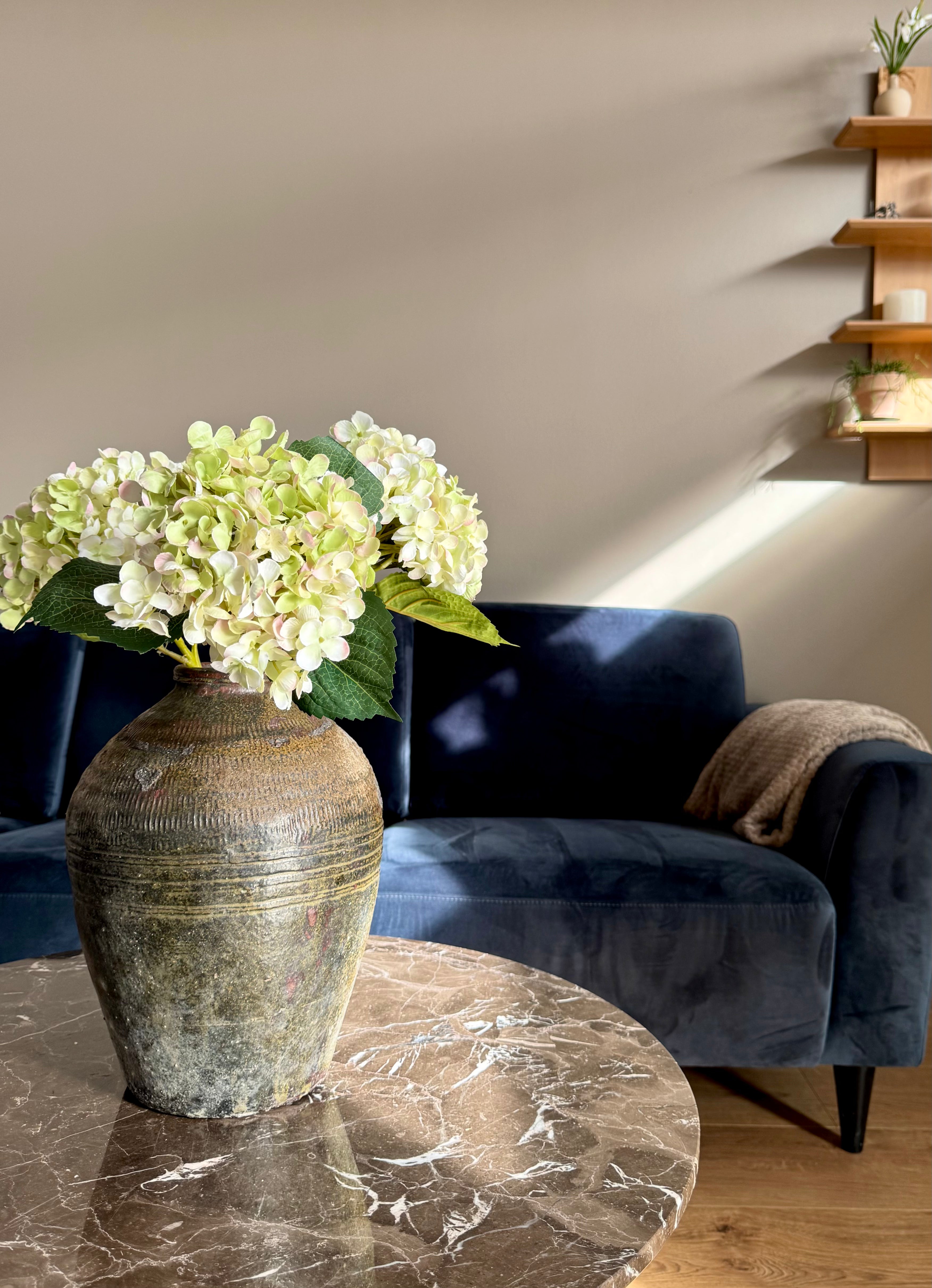 Hortensia grøn/lysrosa