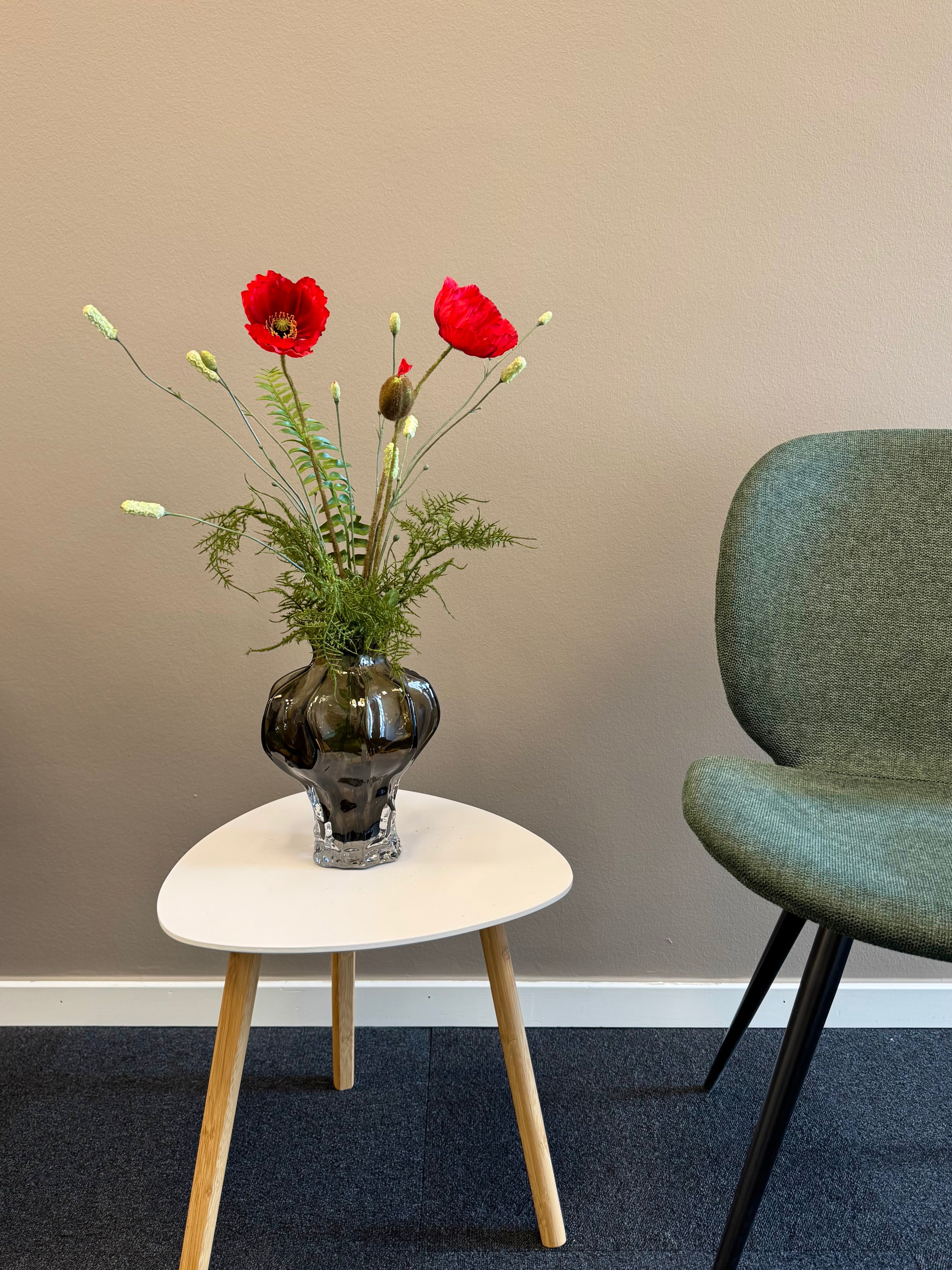 Rød valmue buket pimpenell