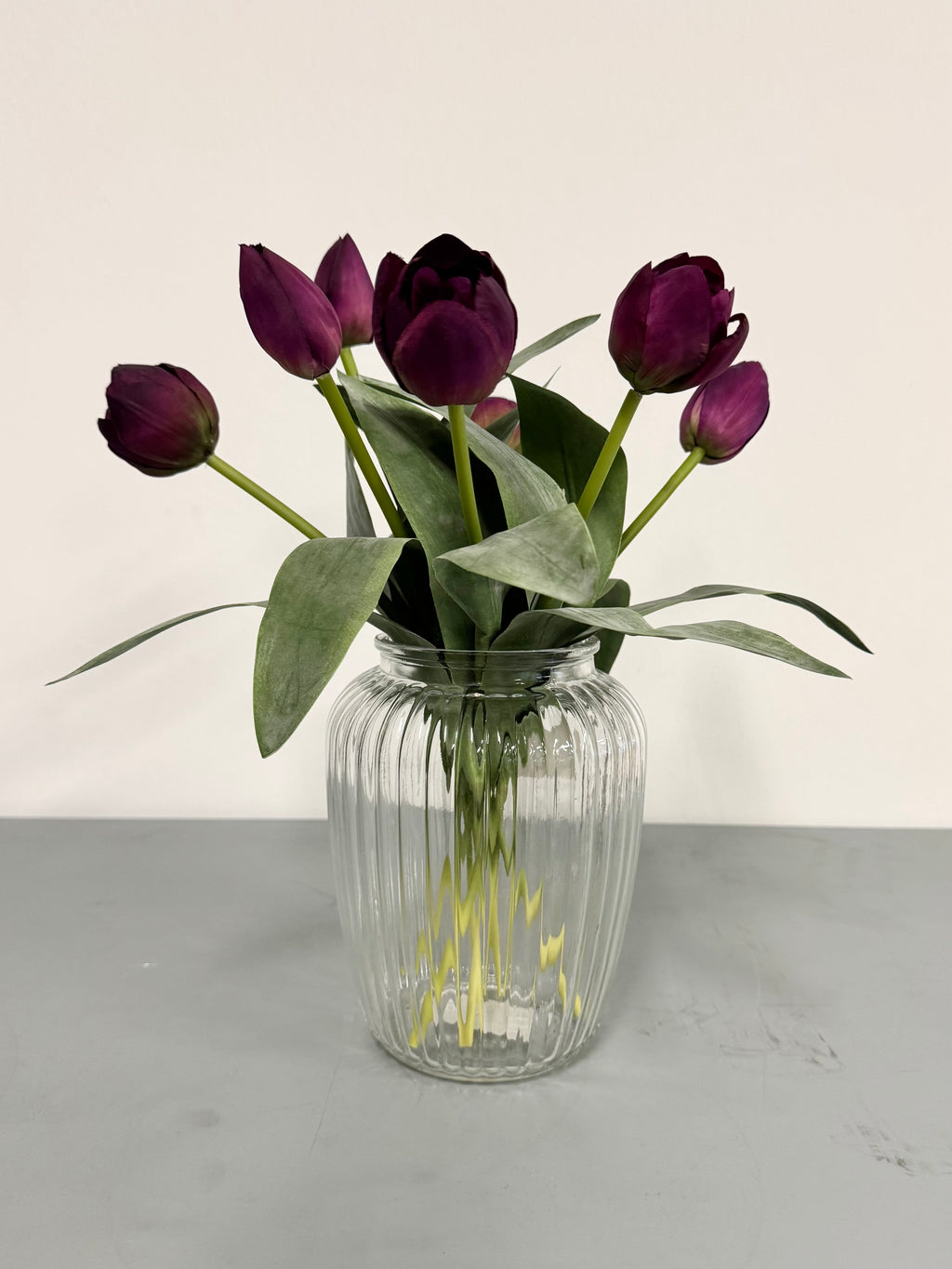 Silke tulipaner mørk lilla