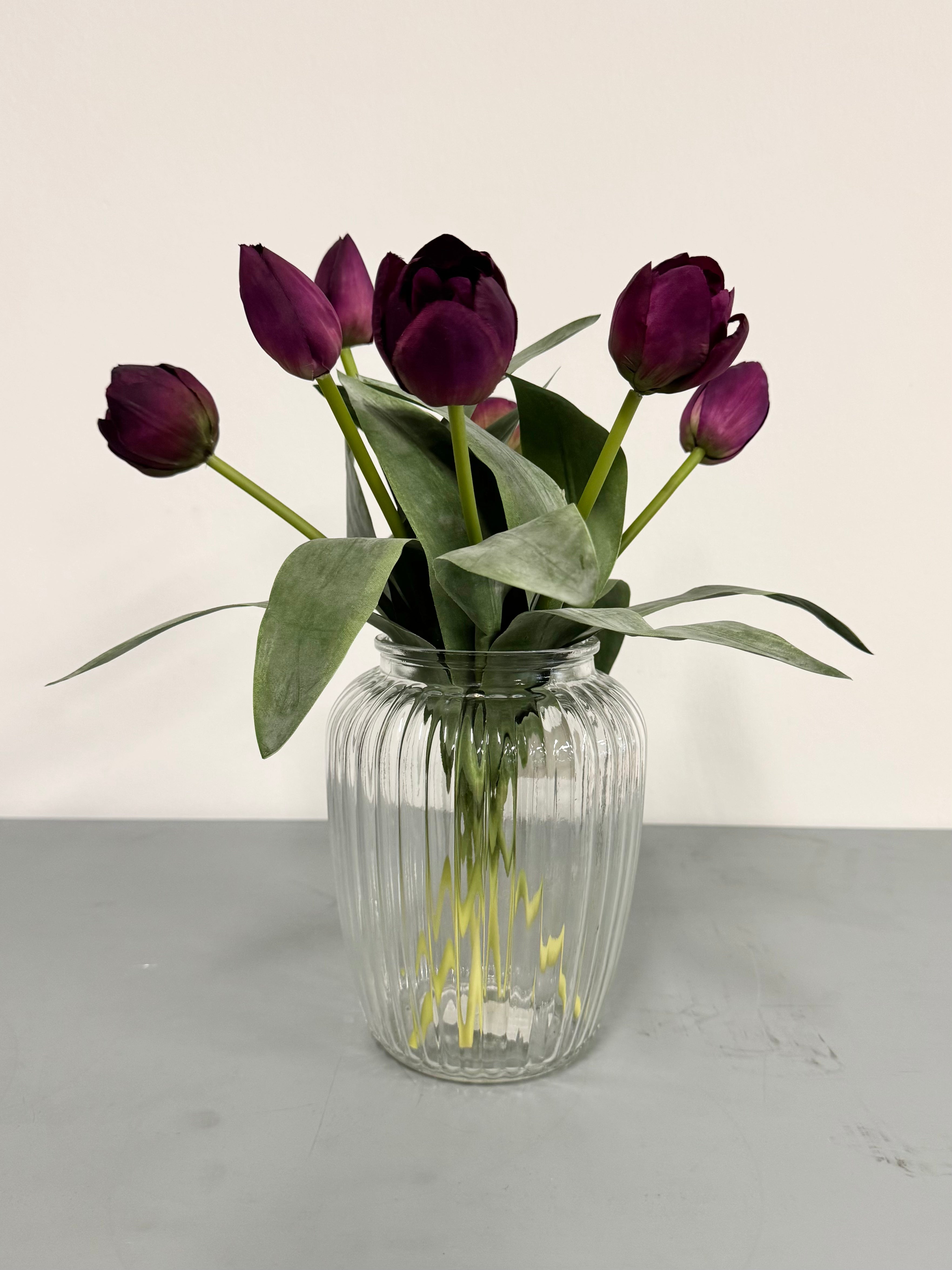 Silke tulipaner mørk lilla