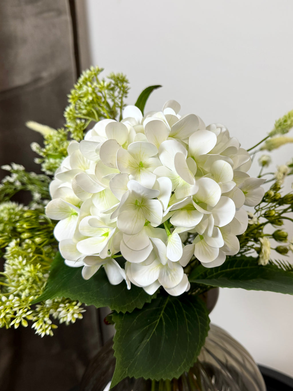 Hvid Hortensia buket