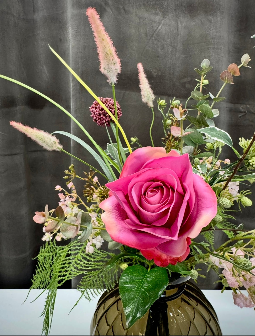 Unika pink rose buket