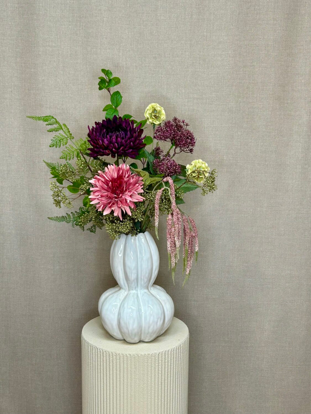 Chrysanthemum rosa h 68 cm
