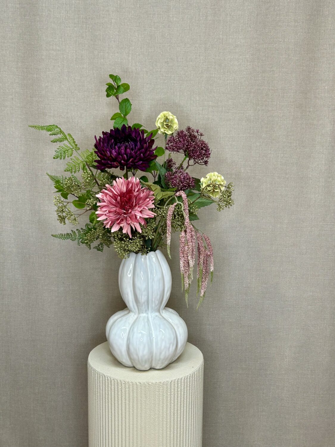 Chrysanthemum rosa h 68 cm