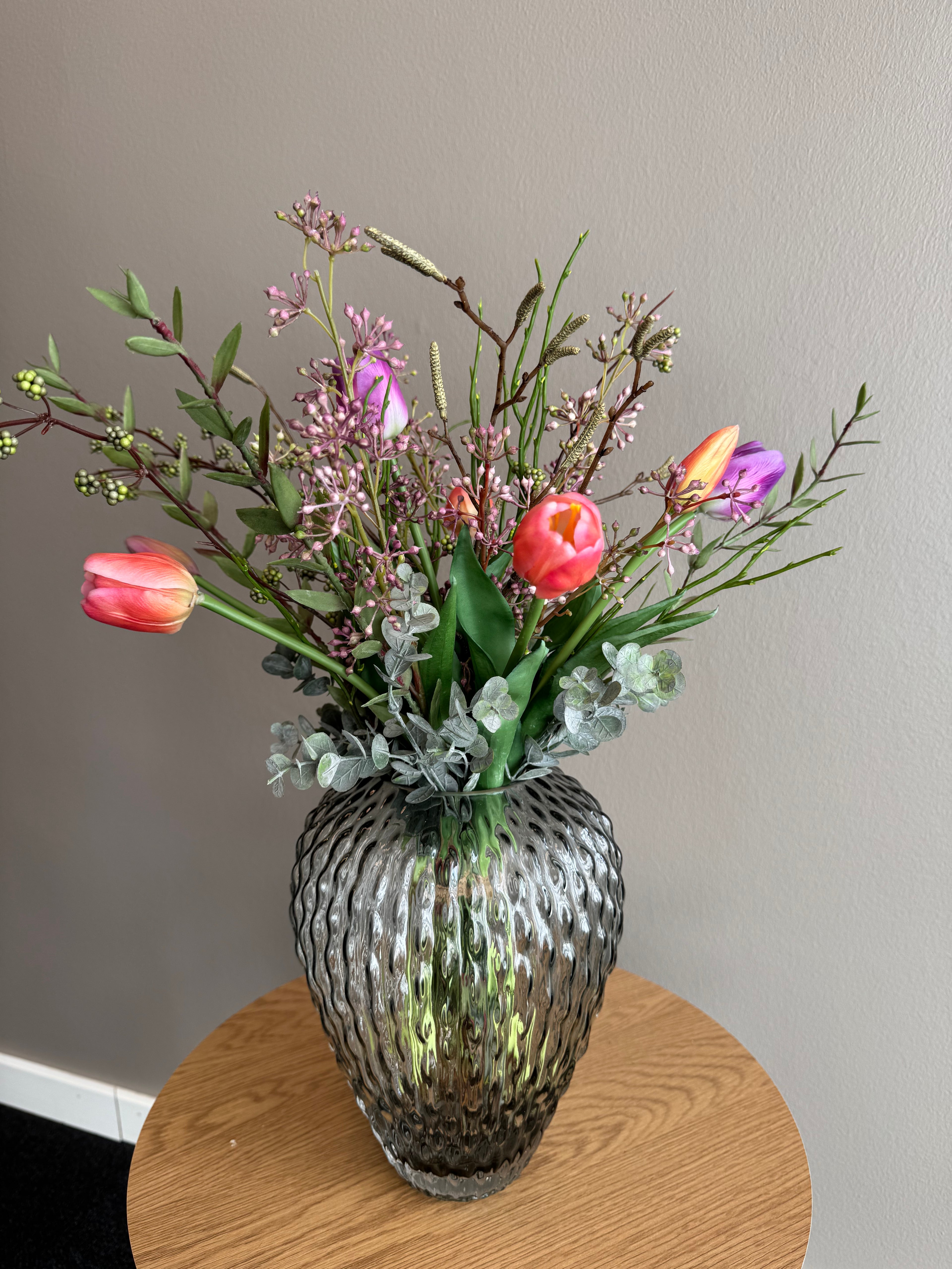 Tulipan buket lilla/orange