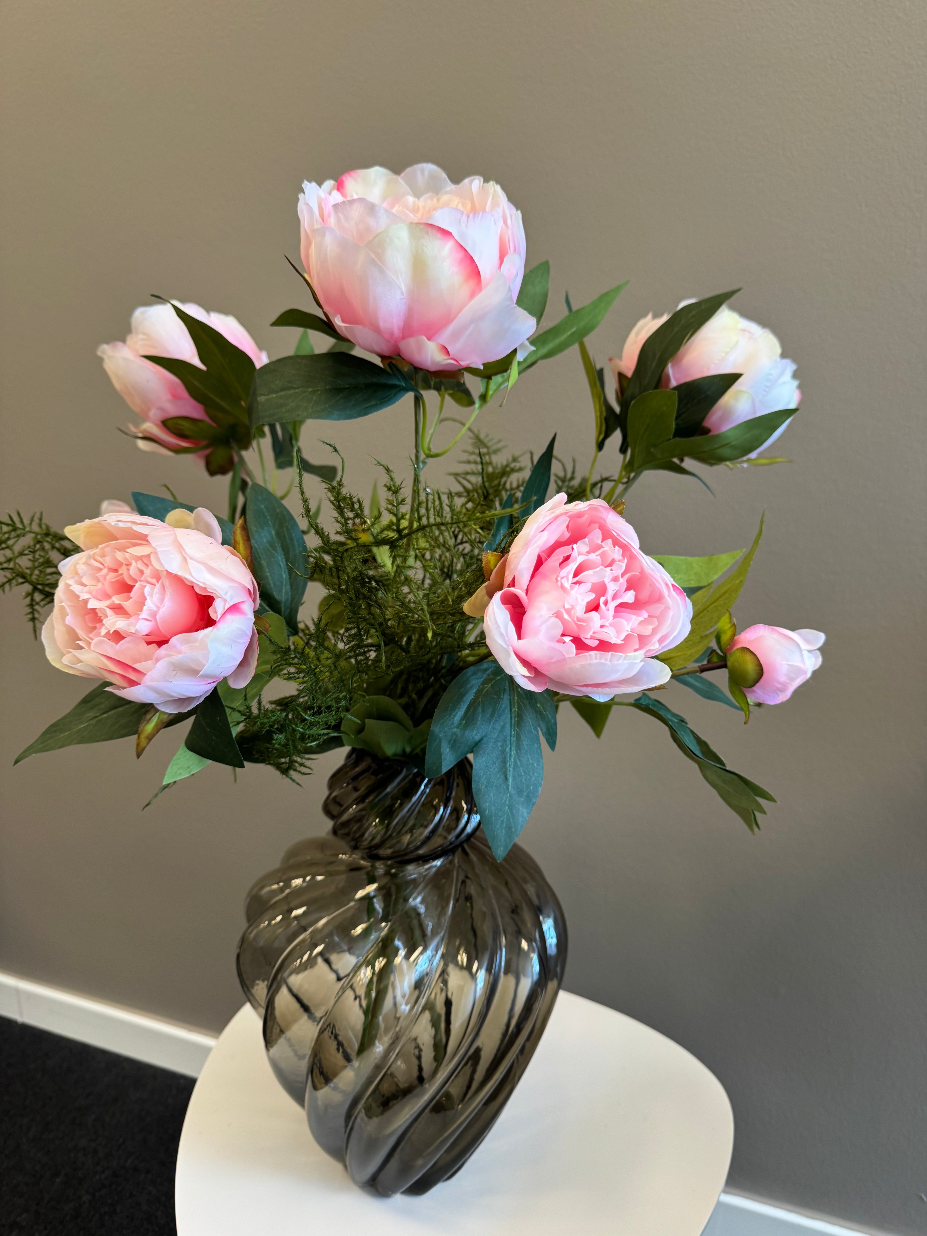 Pæon buket lyserød