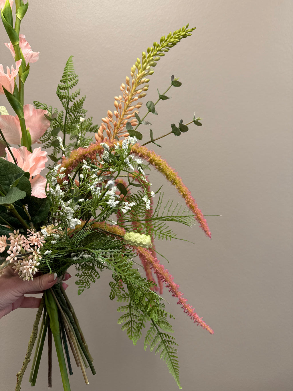 Deluxe gladiolus buket lyserød UNIKA