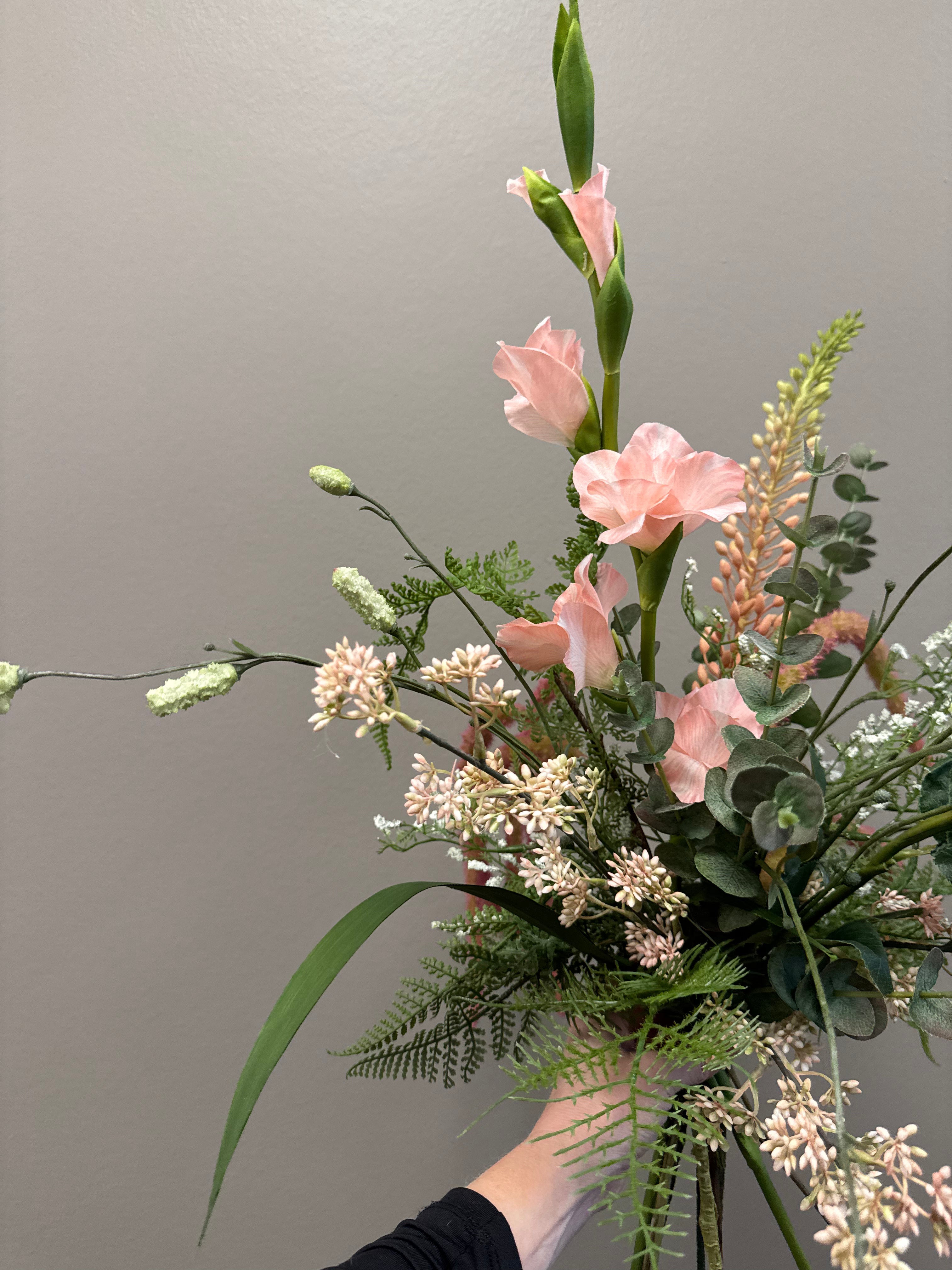 Deluxe gladiolus buket lyserød UNIKA