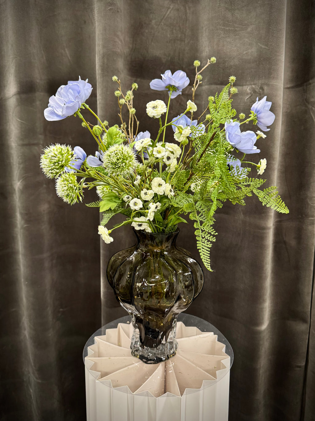 Blå anemone buket UNIKA