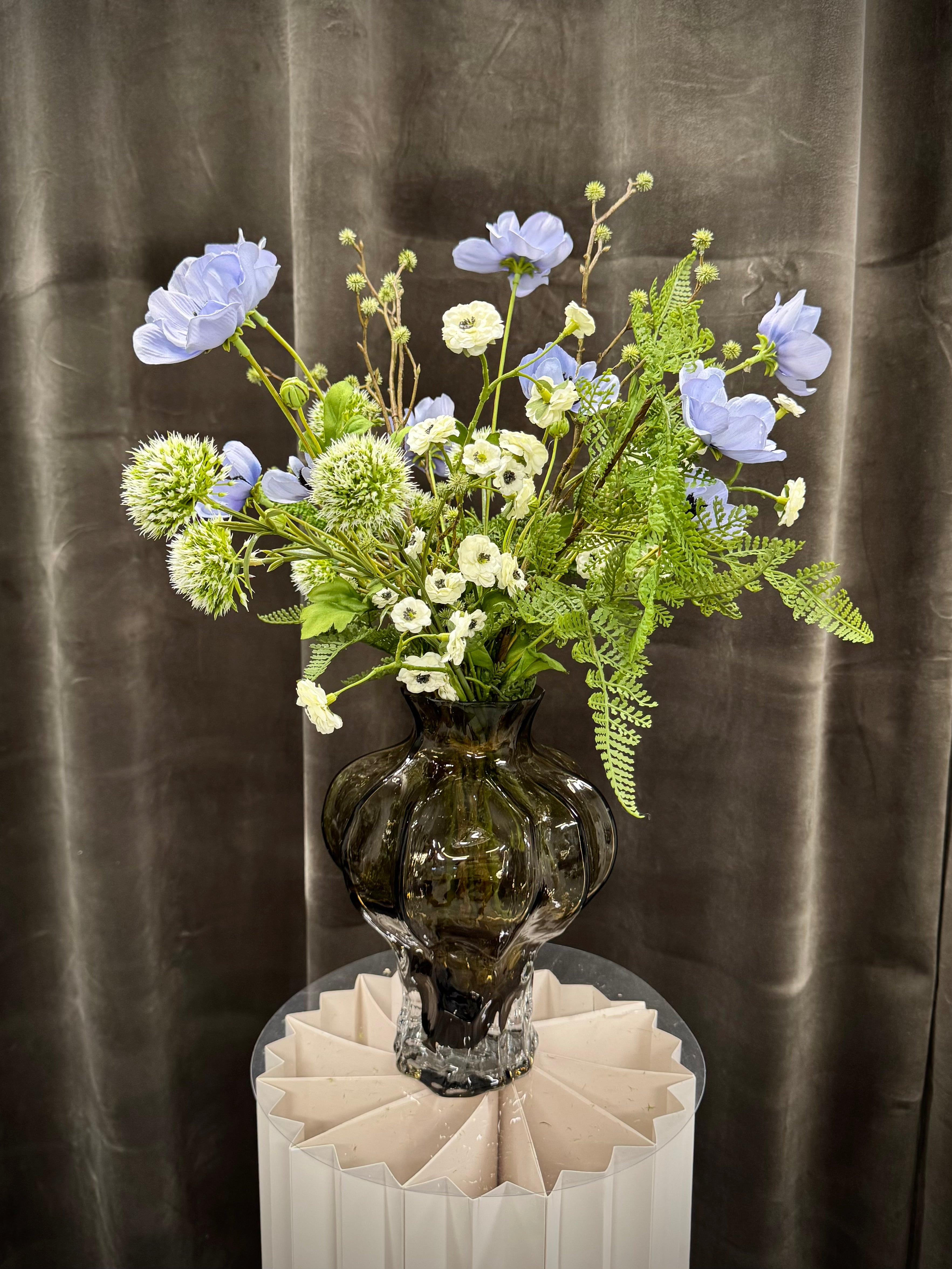 Blå anemone buket UNIKA