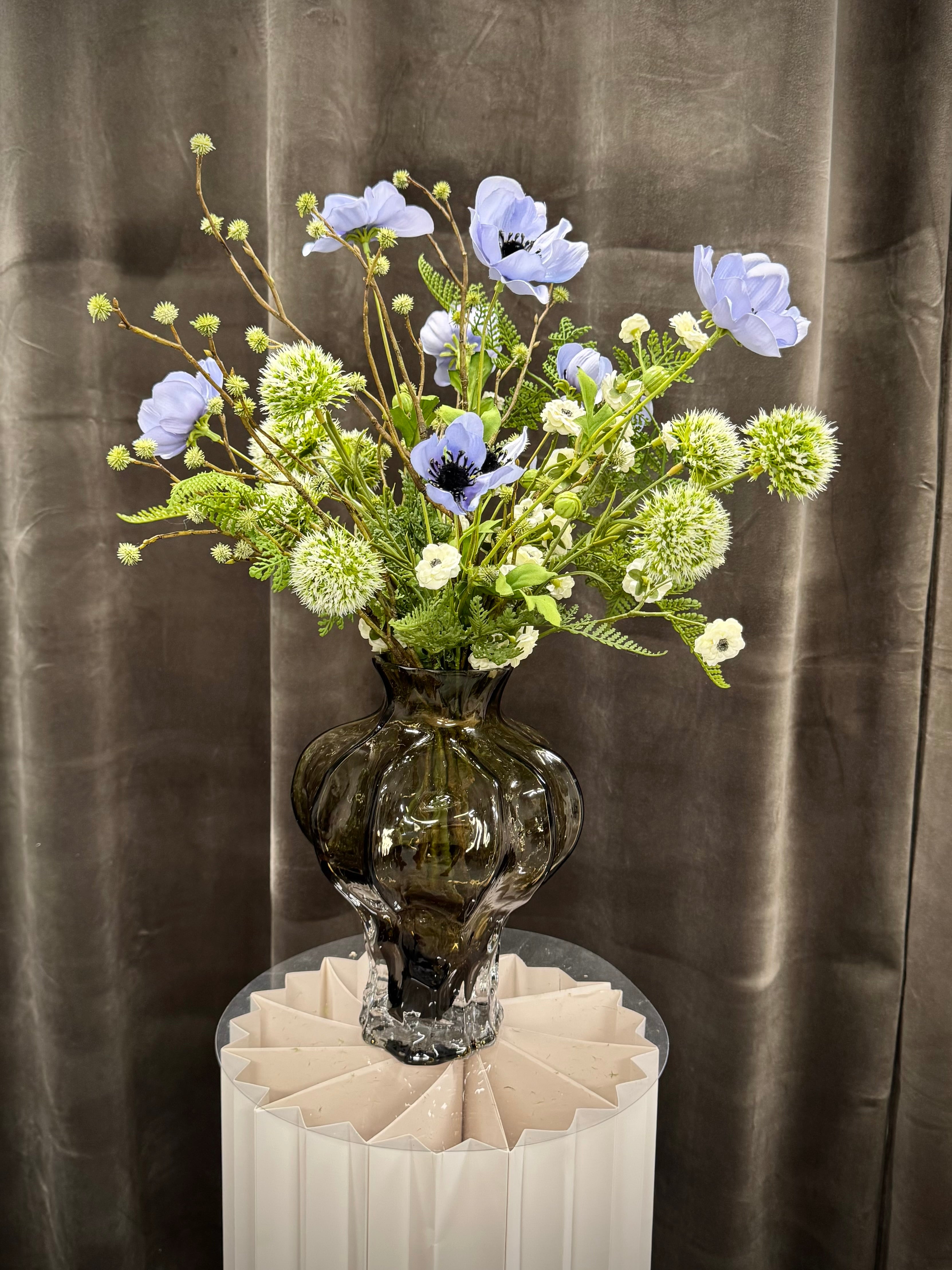 Blå anemone buket UNIKA